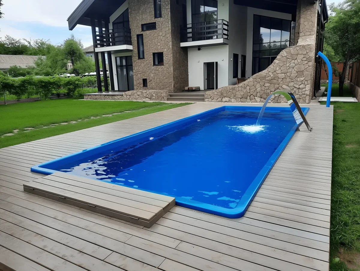 Композитный бассейн Laguna 9 — вид сверху в Белогорске