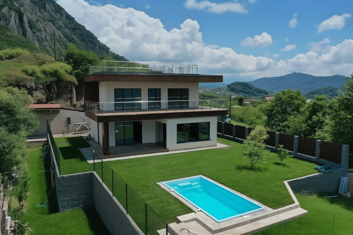 Композитный бассейн Laguna 6 — визуализация в Белогорске